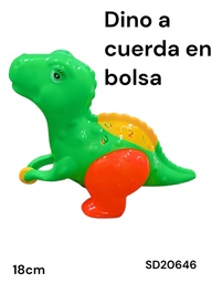 DINOSAURIO A CUERDA CON LUZ GRANDE EN BOLSA