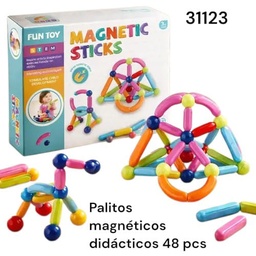 PALITOS MAGNETICOS EN CAJA X 48 PCS MAGNETIC STICKS 31123