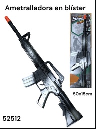 AMETRALLADORA EN BLISTER 50X15 CM SHOOT CUN 52512