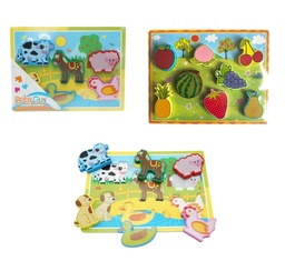 JUEGO DE ENCASTRE DE MADERA MODELOS VARIOS 55819