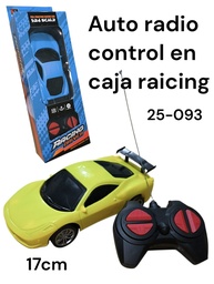 AUTO RADIO CONTROL 17 CM EN CAJA CON LUZ RACING DRIVER JY-25-093
