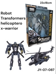 ROBOT TRANSFORMERS HELICOTERO X-WARRIOR CAJA JY-07-087