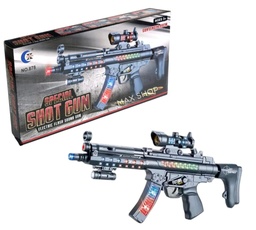 AMETRALLADORA C/ LUZ Y SONIDO 40CM EN CAJA SPECIAL SHOT GUN NL2020-9
