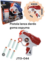 PISTOLA ESPACIAL LANZA DARDO DE GOMA ESPUMA AIR BLASTER EN CAJA JY13-044