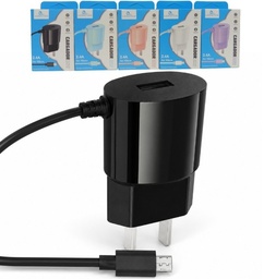 CARGADOR LEGATUS 2.4A C/ CABLE INTEGRADO MICRO 2400D