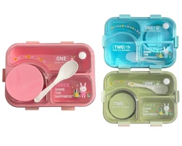 LUNCHERA INFANTIL CON CUCHARA Y TAPER CHICO 21874