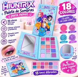 PALETA DE SOMBRAS 18 COLORES RECTANGULAR K-POP STICH 18024 18037