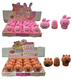 BALSAMO LIS GLOSS CONEJITO/ CAPIBARA/OSITO WATERPROOF MISS BETTY  K5620 K5622 K5621
