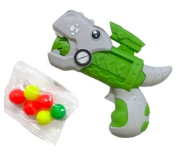 PISTOLA LANZA PELOTAS DINO EN BOLSA MKT998835