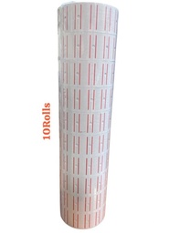 PAPEL PARA ETIQUETADORA X 10 BLANCO PRECIO UNITARIO S0246