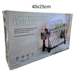 SECAPLATO DE METAL 40X25CM MTK014