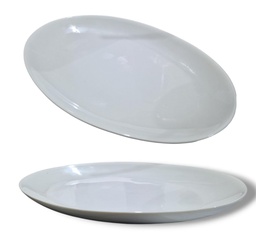 PLATO FUENTE OVALADO CERAMICA BLANCO 20X30CM 4021