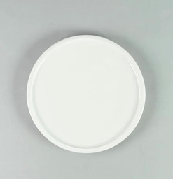PLATO PLAYO BLANCO CERAMICA REDONDO 25CM P1025