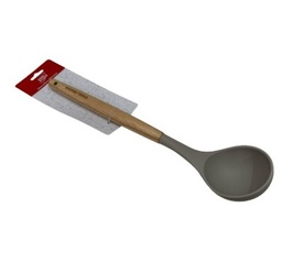 CUCHARON SOPERO PLASTICO MANGO MADERA CB8001 COOL BAZAR