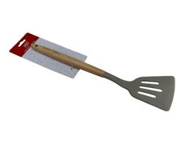 ESPATULA PLASTICO MANGO MADERA  25CM CB8003 COOL BAZAR