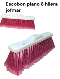 ESCOBON PLANO ANCHO 6 HILERAS JOFMAR