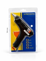 PISTOLA SILICONA GRANDE 14 CM BLISTER AZUL 5652