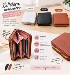 BILLETERA TARJETERO DAMA CHICO LISO NC-6648