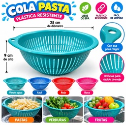COLA PASTA PLASTICO 25 CM DIAMETRO DA333
