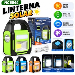 LAMPARA SOLAR LINTERNA HB9707A EN CAJA NC6544