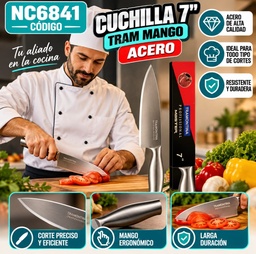 CUCHILLO COCINA TODO METAL 7" MASTER NC6841