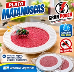 ATRAPA MOSCA PLATO GRAN PODER