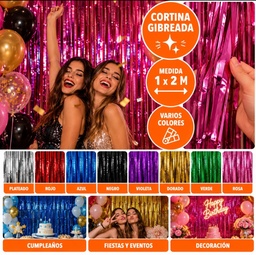 CORTINA GIBRE 1X2 MTS COLORES VARIOS