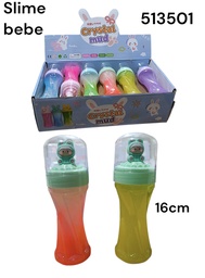 SLIME CON BRILLO CON BEBE EN LA TAPA 513501