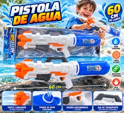 PISTOLA DE AGUA 60CM EN BOLSA PVC WATER GUN