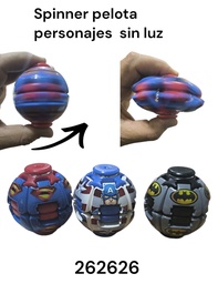 PELOTA PRESION SPINNER PERSONAJES SIN LUZ 262626